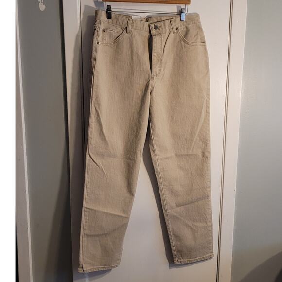 NWT Riders By Lee Stretch Khaki Pants Sz 14 Rugged Workwear Straight Leg Utility - Picture 1 of 14